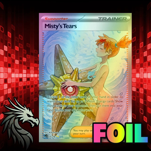 Pokemon full art misty tears - pokemon, misty's